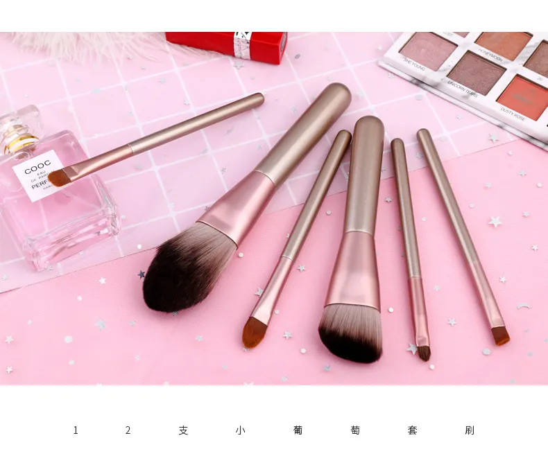 12PCS Facial Wholesale Private Label Make up Brush Set Detail 8