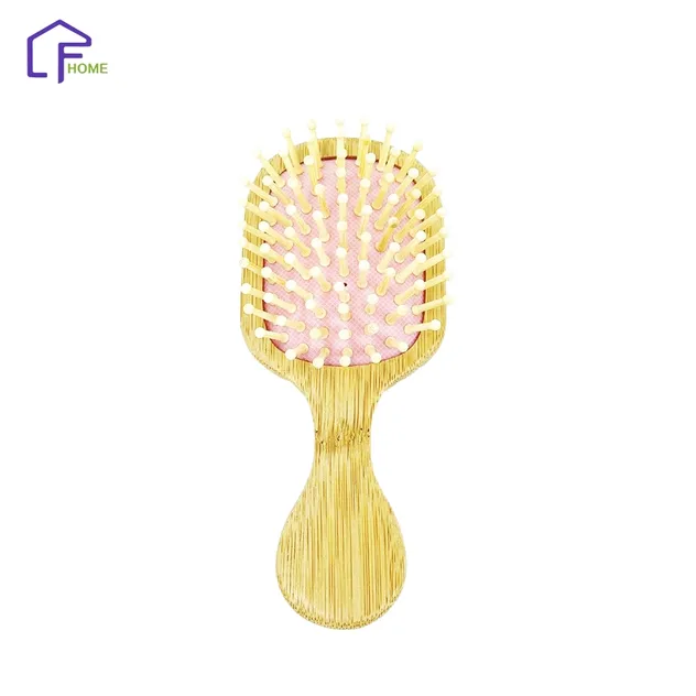 Natural Bristle Anti Static Massage Wooden Hair Brush Detail 3