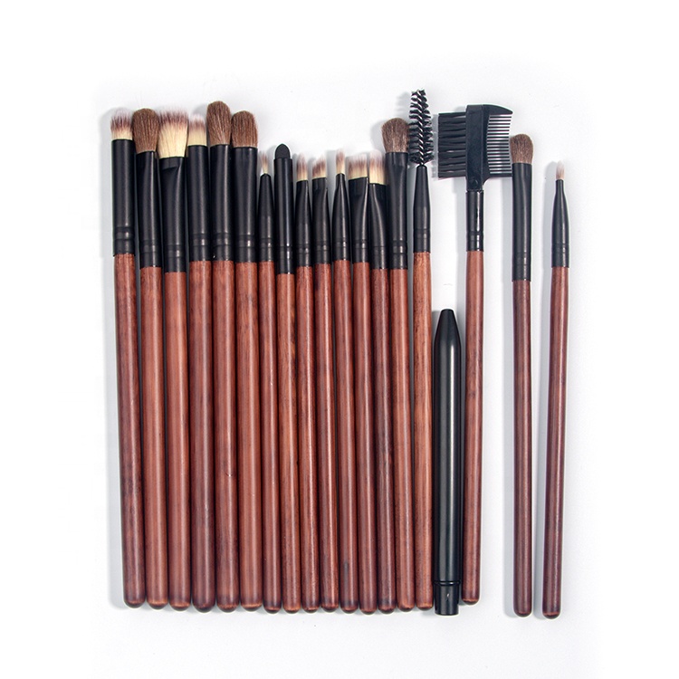 Professional 26pcs Private Label Makeup Brush Kit Wooden Handle Makeup Brush Set With Bag Wholesale Vendors