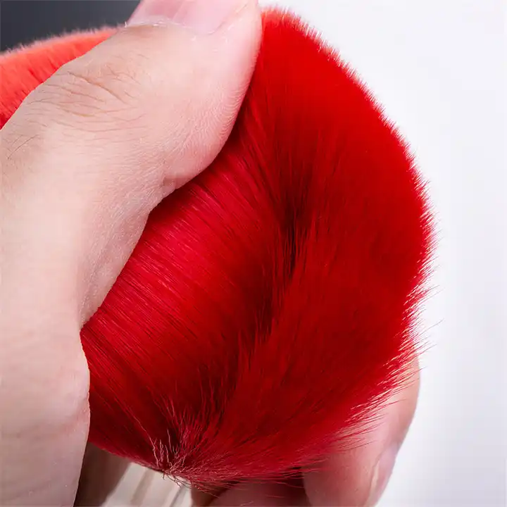 Wholesale Beauty Tools 10pcs Chinese Red Makeup Brushes Set Synthetic Hair Blush Brush Christmas Special Edition Cosmetic Bag