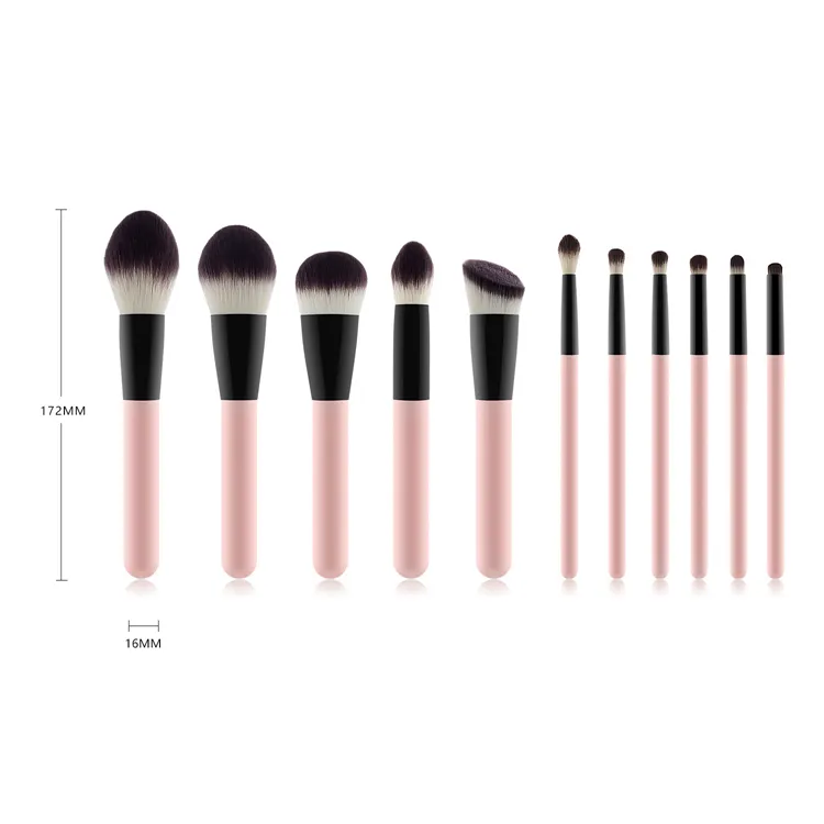 Makeup Brush Set Professional 11PCS Wholesale Pink Makeup Brush Set for Women Makeup Set