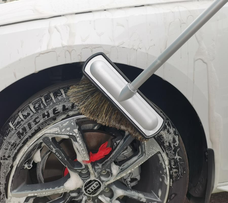 PVC Material Car Wash Brush Natural Soft Hog's Hair Bristle Hair Brush