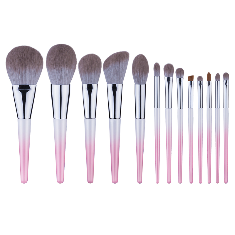 13PCS Professional Eyeshadow Eyebrow Blusher Blender Makeup Brush Set for Makeup Beginner