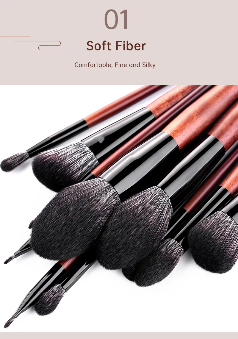 Lipstick Eyeshadow Powder Brush Set