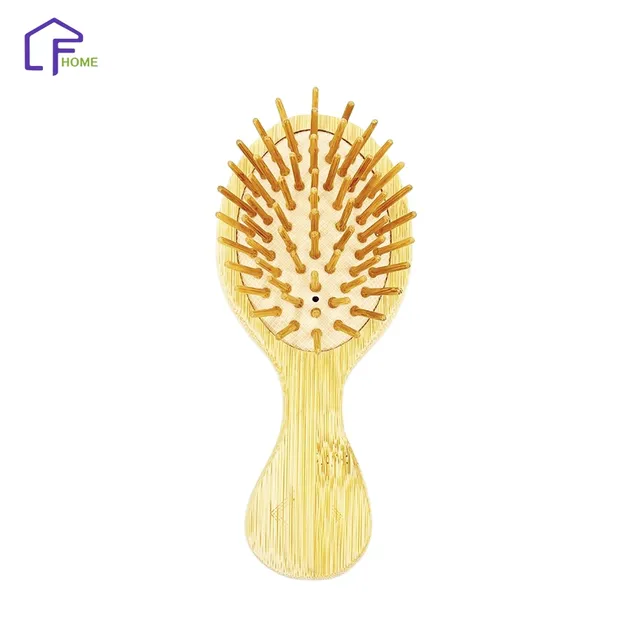 Natural Bristle Anti Static Massage Wooden Hair Brush Detail 4