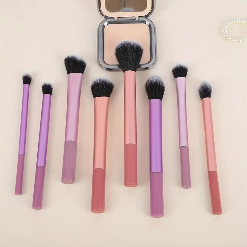 8pcs/set Makeup Brush Kit Soft Synthetic Hair Make up Brushes Foundation Blush Eyeshadow Cosmetic Makeup Tools