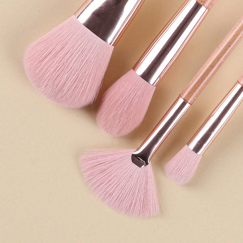 Luxurious Vegan Synthetic Fibre 20-Piece Face Makeup Brush Set with Custom Logos &amp; Colors Travel-Friendly Cosmetic Brushes