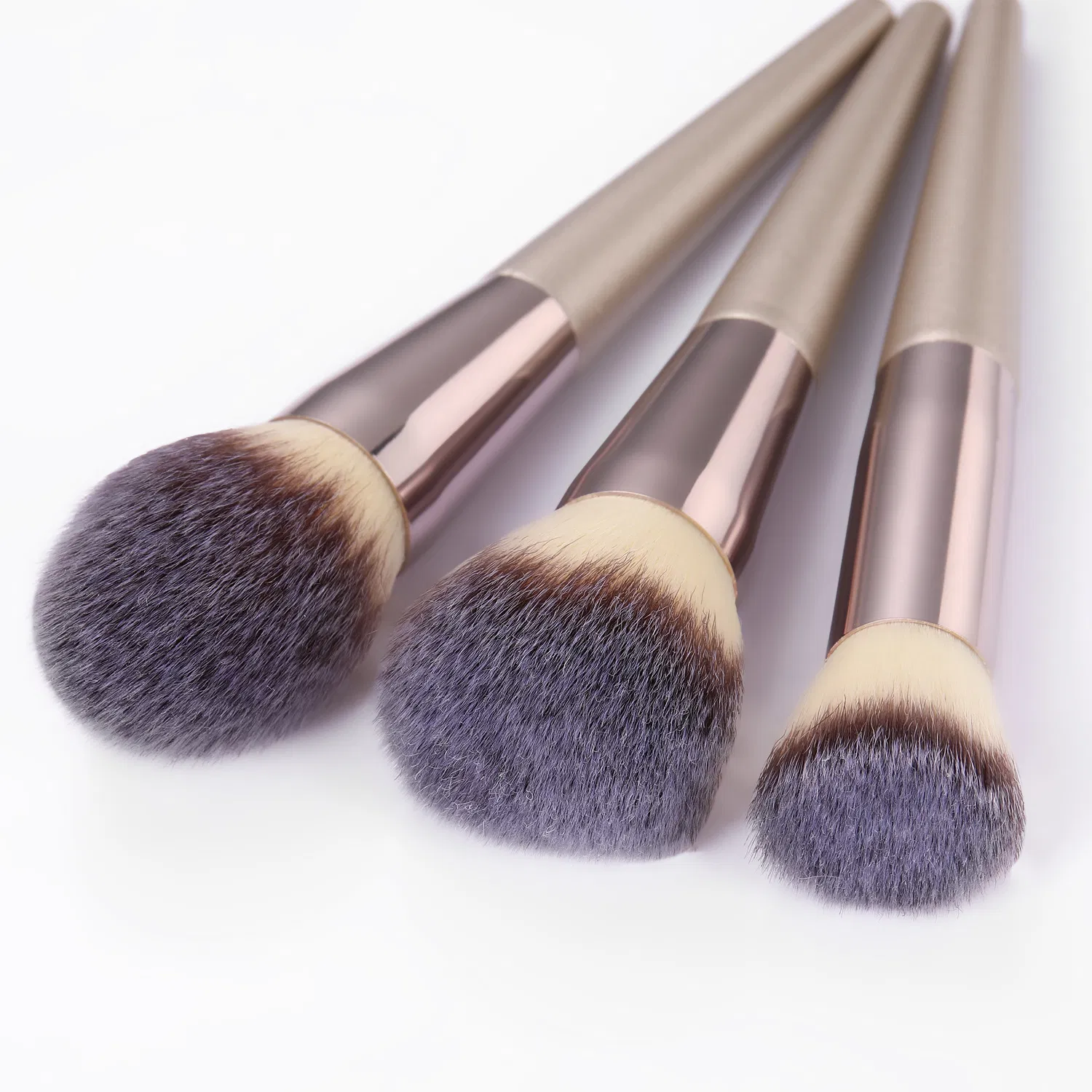 10PCS Champagne Gold Makeup Brushes Set for Cosmetic Foundation Powder Eye Shadow Kabuki Make up Brush Beauty Tool