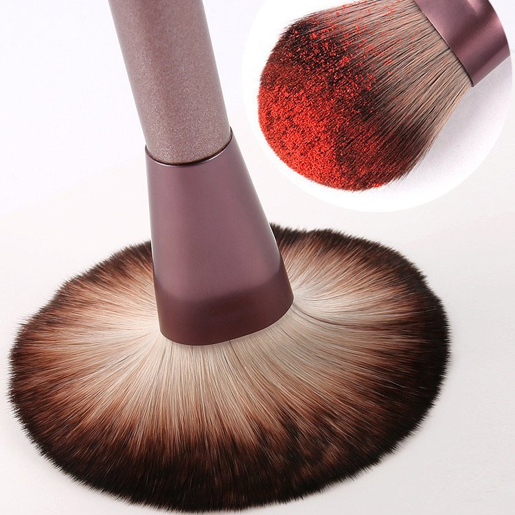 12PCS Vegan Makeup Cosmetic Brush Set with Folding Bag