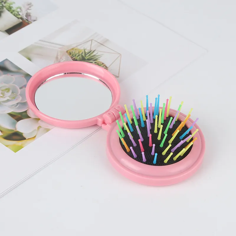 Folding Hair Brush Mirror 8