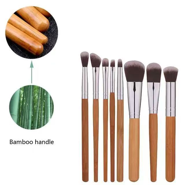 Eco-friendly Professional 11pcs Vegan Makeup Brushes Set Bamboo Handle Create Your Own Private Label New Model