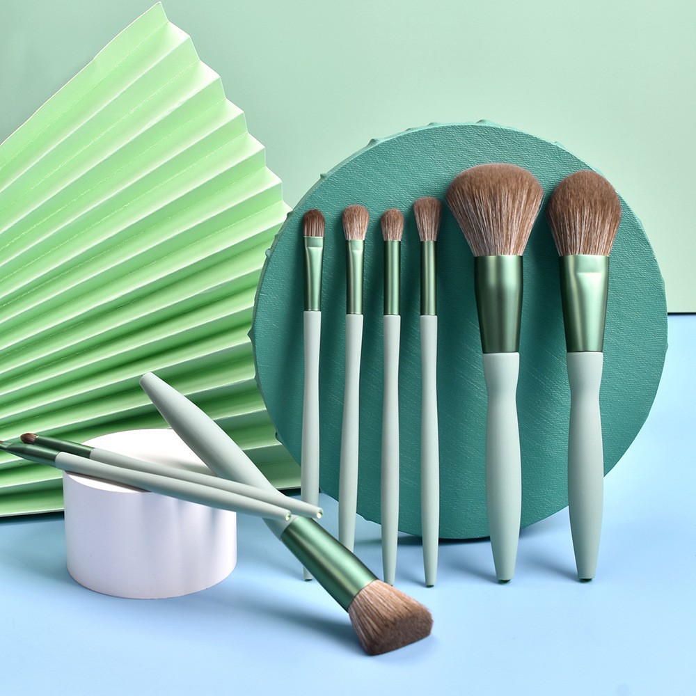 9pcs Kabuki Vegan Synthetic Cosmetics Make up Brushes Luxury Professional Private Label Black Makeup Brush Set With Belt Bag