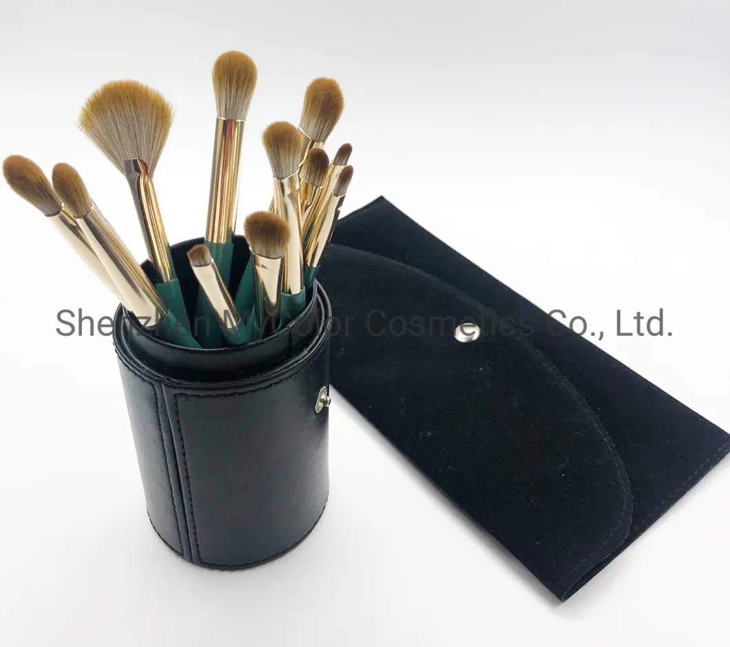 Luxury Makeup Bag Private Logo Kabuki Powder Eyeshadow Blush Makeup Brush Sets