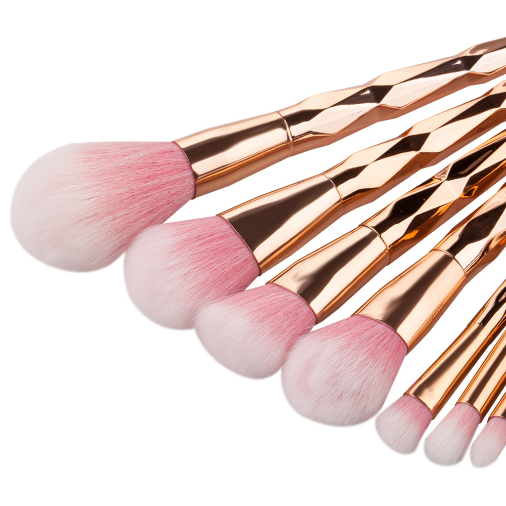 High Quality Professional Makeup Brush Set Custom Logo Private Label Eyeshadow Foundation Blush Fan Brushes for Face Makeup