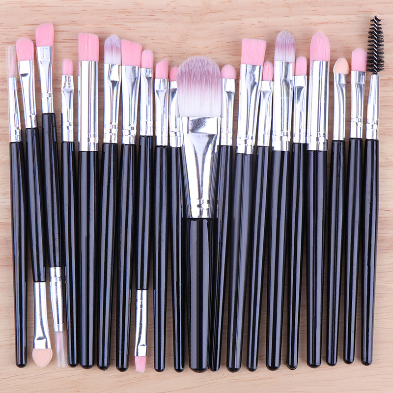 High Quality 20 Pcs Makeup Brush Set Private Label Wholesale Eyeshadow Tool Face Concealer Blush