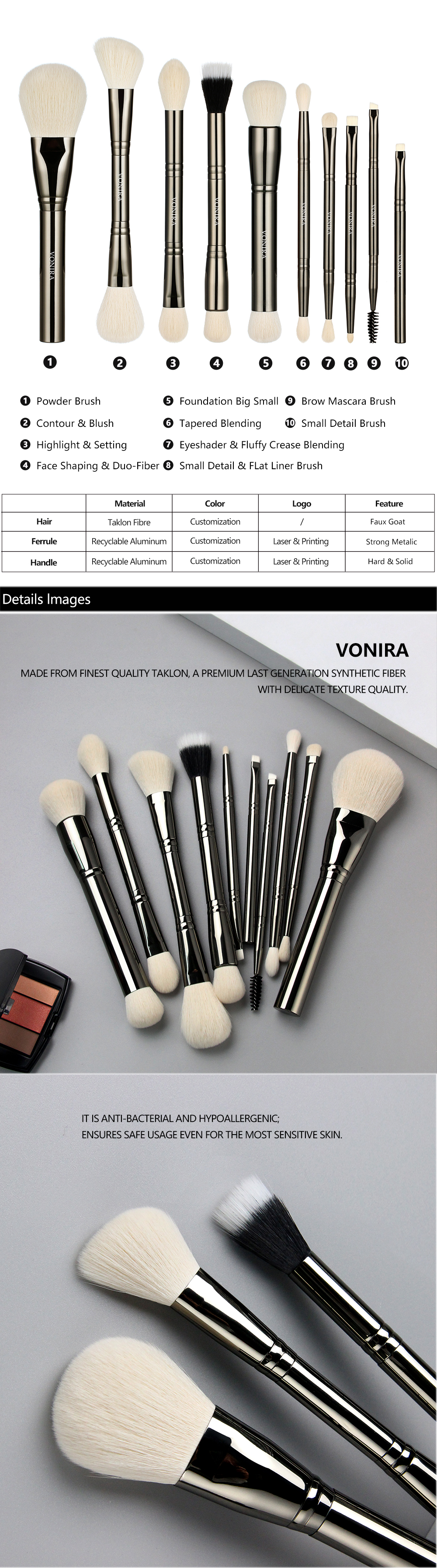 Makeup Brush Set Overview