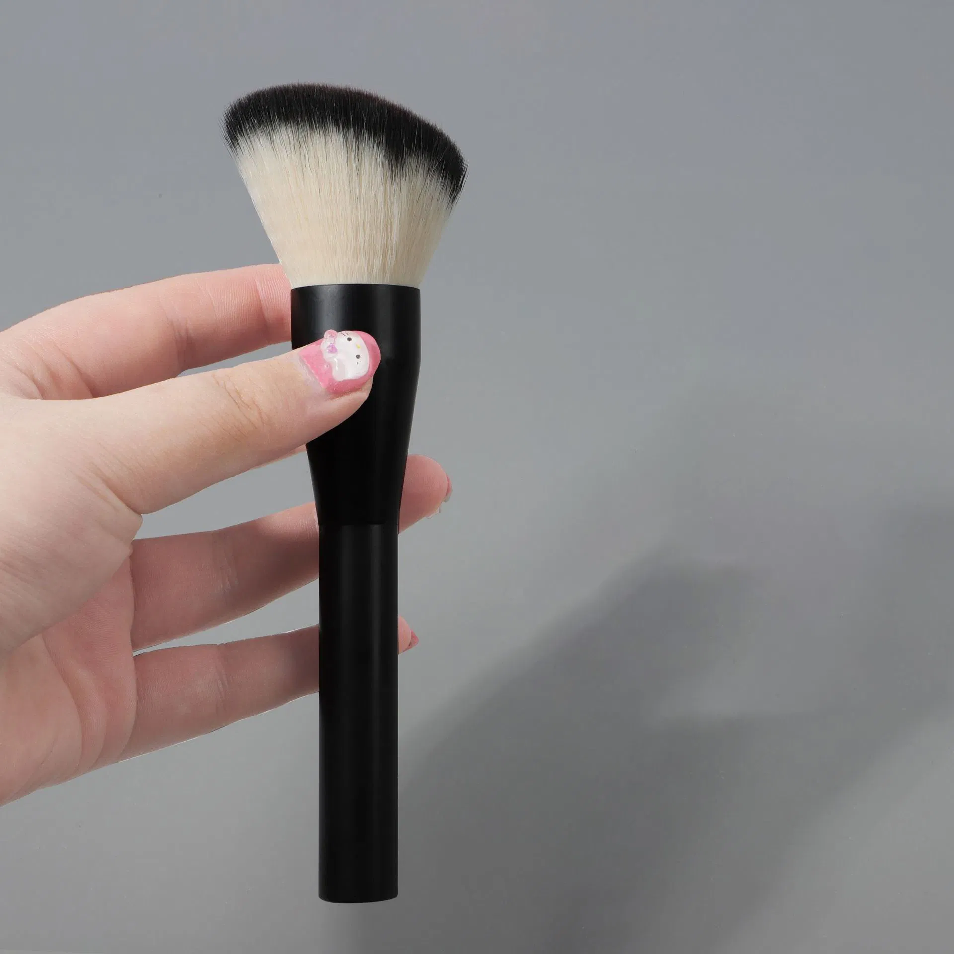 Beautichen 5PCS Black Wood Handle Luxury Makeup Brush Set - Plush Bristles Loose Powder &amp; Blush Brushes, Ready Stock Cross-Border Wholesale
