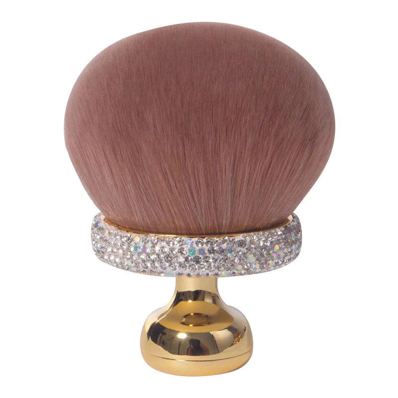 Beautichen Luxury Makeup Brushes – Soft Bristles with Gold &amp; Silver Handles, Crystal Accent Design – Perfect for Powder, Blush &amp; More