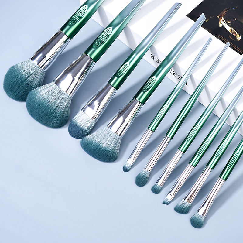 10pcs New Fashion Cosmetic Brush Set Wholesale Makeup Brush Set Powder Blusher Foundation Eyeshadow Eyebrow Concealer Lip Makeup