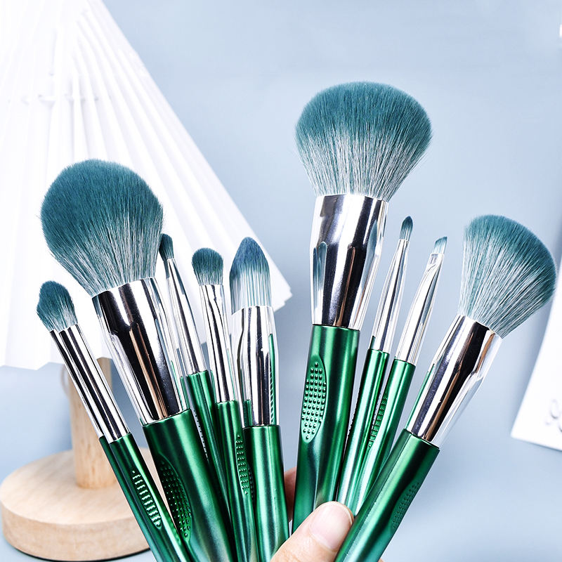 10pcs New Fashion Cosmetic Brush Set Wholesale Makeup Brush Set Powder Blusher Foundation Eyeshadow Eyebrow Concealer Lip Makeup
