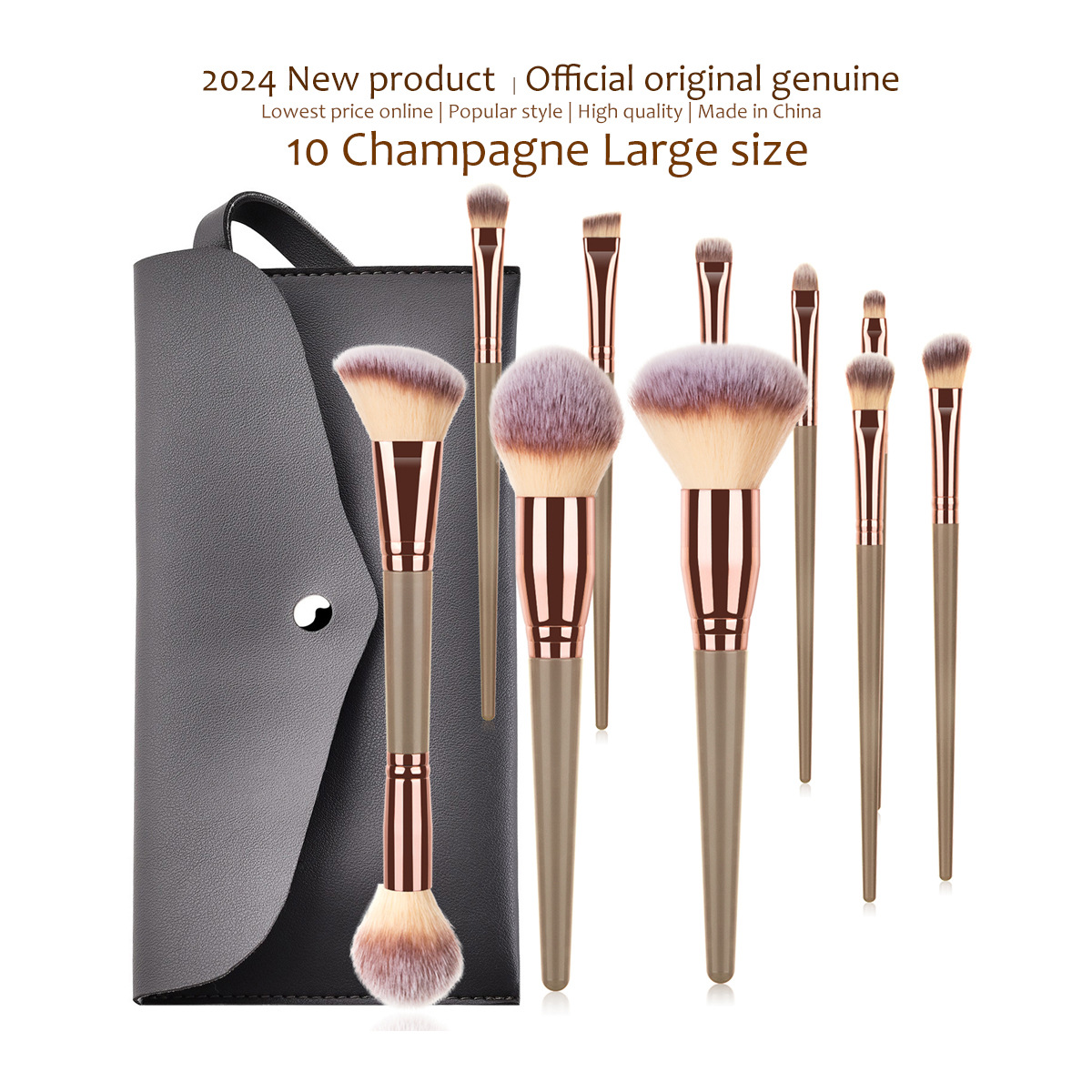 Premium Big Size Makeup Brushes Set High Quality Soft Synthetic Bristles Cosmetics Tools Eyeshadow Face Blush Make up Brush