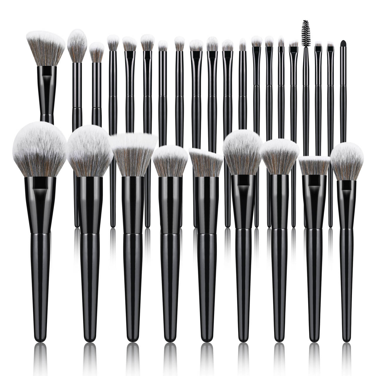 BEIYALI Hot Sale Customized Private Label Synthetic Hair Luxury Professional Wholesale Foundation Cosmetic Makeup Brush Sets