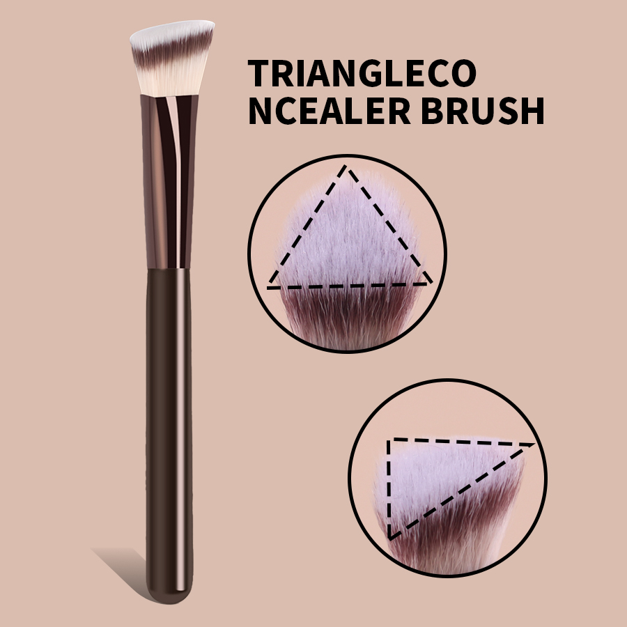 Dual-Ended Eye Makeup Brush Set with Triangle &amp; Finger Puffs | OEM Private Label Beauty Tools