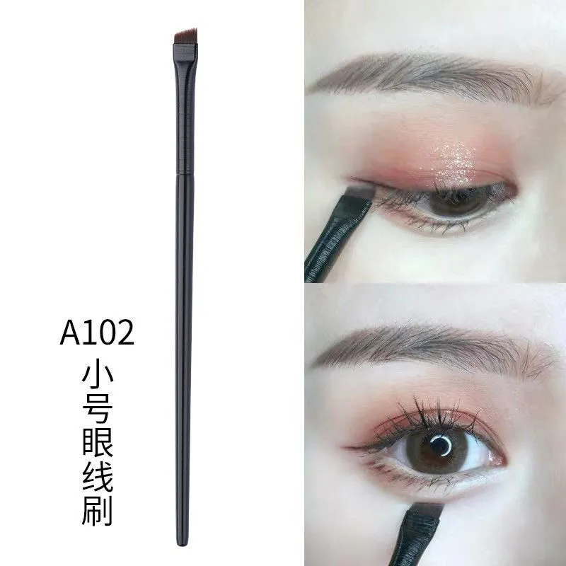 Wholesale Eyebrow Eyeliner Brush Angled Flat Eyebrow Comb Professional Beauty Makeup Brush for Lash Eye Brow Brush