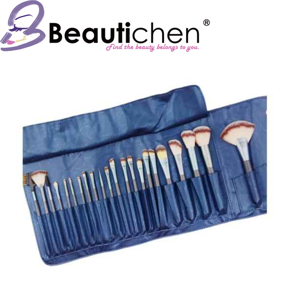 Beautichen Synthetic Blending Wooden Logo Make up Brush Set, Professional 22PCS Luxury Wholesale Custom Private Label Makeup Brushes Set