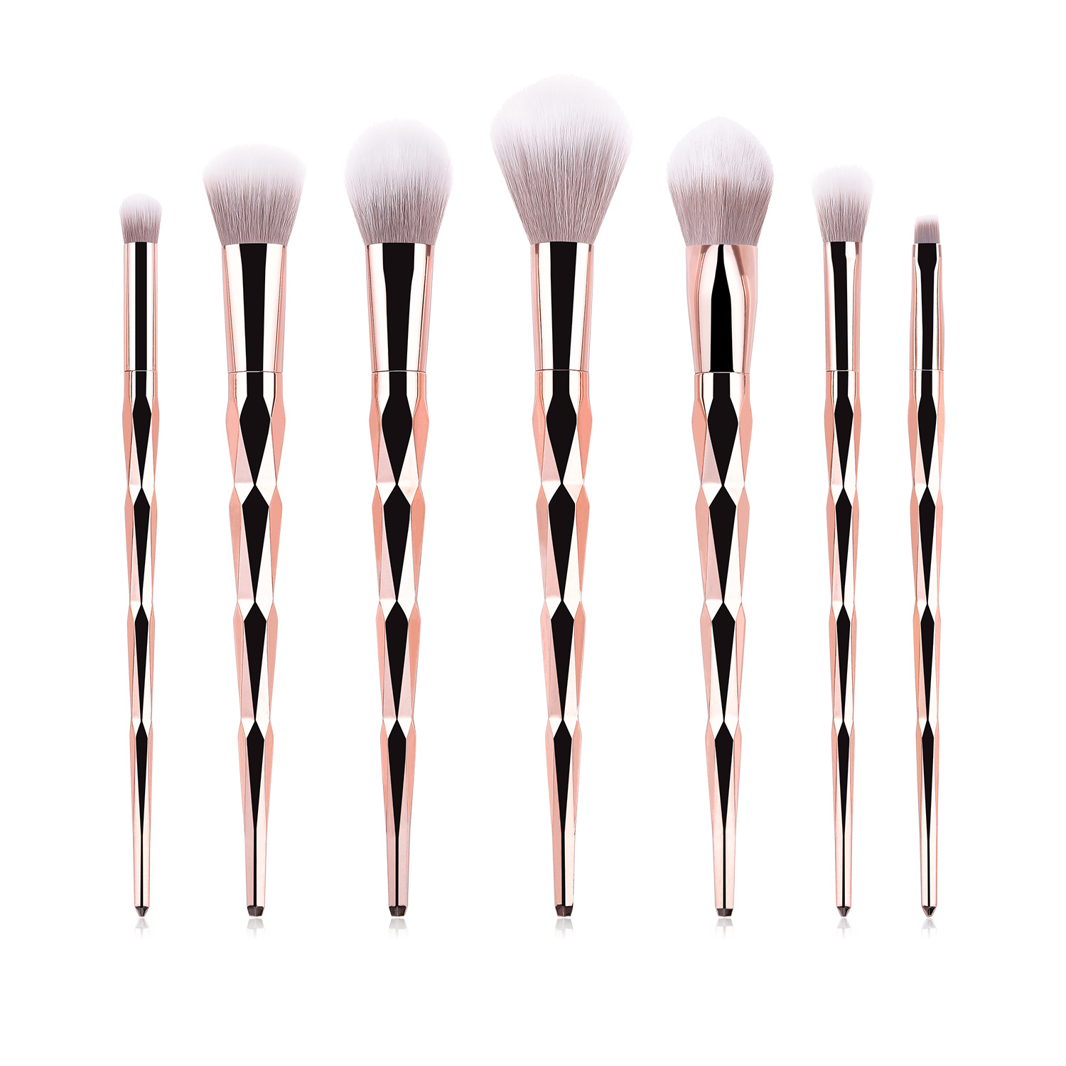 High Quality Professional Makeup Brush Set Custom Logo Private Label Eyeshadow Foundation Blush Fan Brushes for Face Makeup