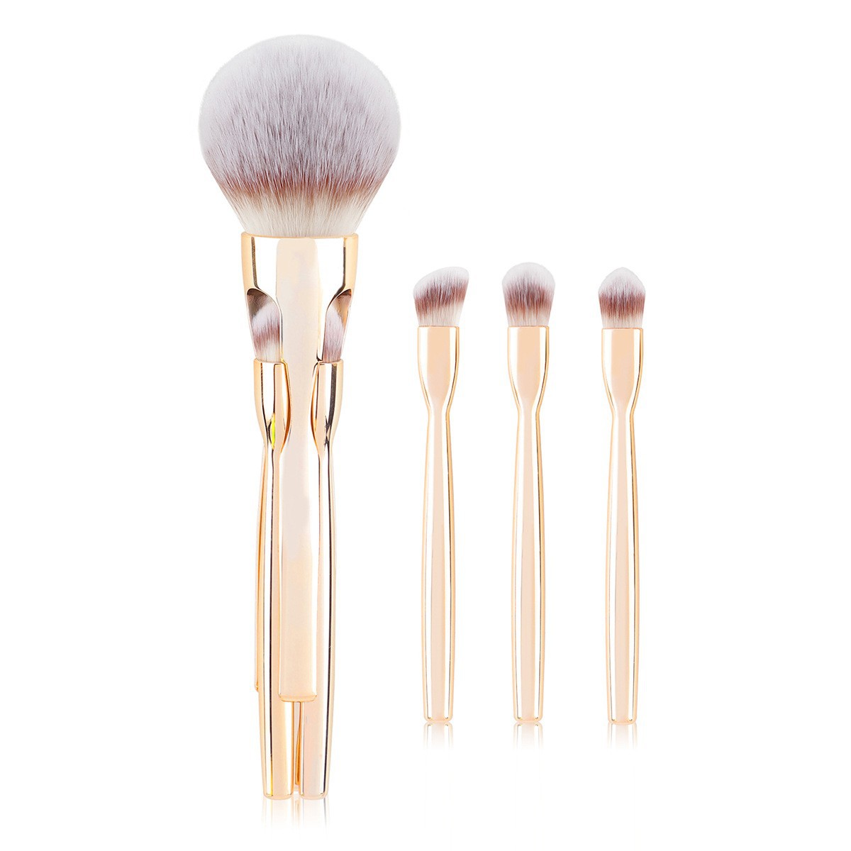 New Magnetic 4-Piece Makeup Brush Set with Soft Hair Powder and Eye Shadow Brushes Beauty Tools
