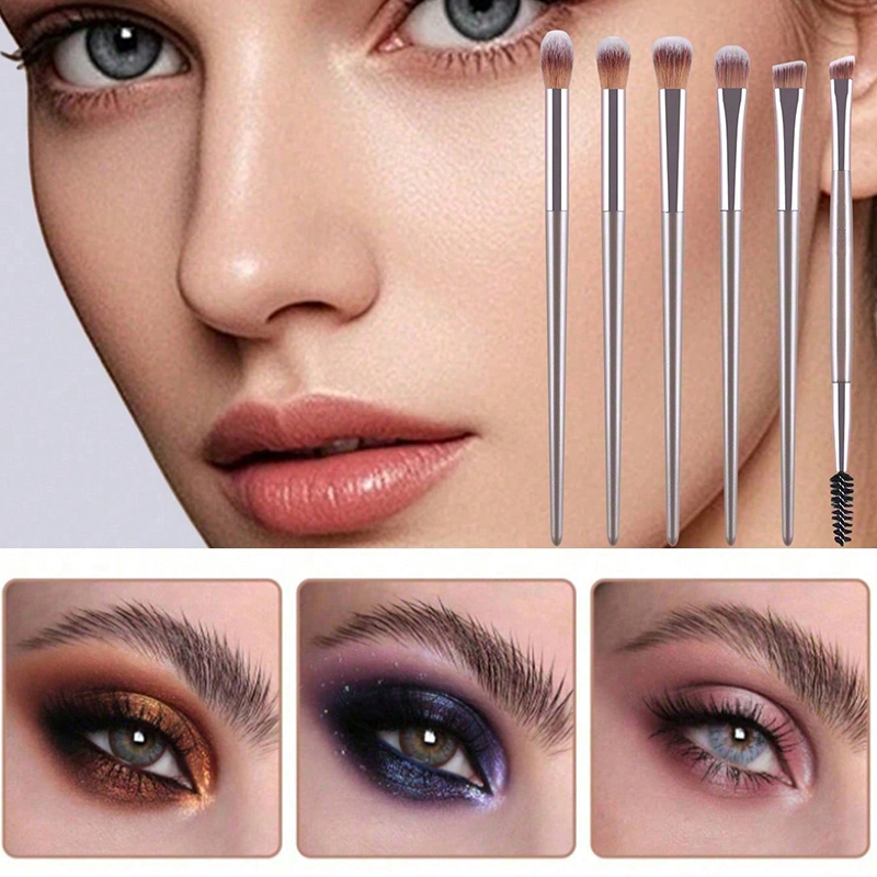14PCS Metal Handle Synthetic Fibre Bristles Makeup Brush Set Full-face &amp; Eye Brushes Customizable Brand High-end Beauty Tools