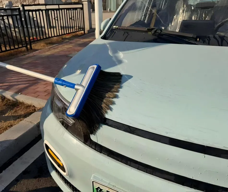 PVC Material Car Wash Brush Natural Soft Hog's Hair Bristle Hair Brush