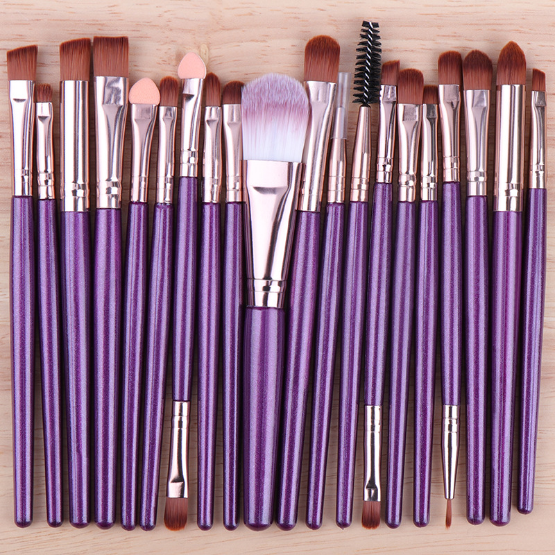 High Quality 20 Pcs Makeup Brush Set Private Label Wholesale Eyeshadow Tool Face Concealer Blush