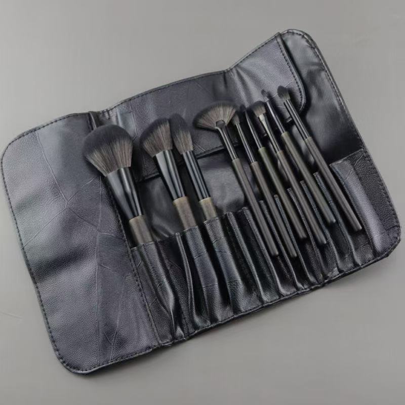 Eco-Friendly Handcrafted Wooden Handle Synthetic Fibre Makeup Brushes Custom Logo Face Concealer Beauty Tools Makeup Brush Set