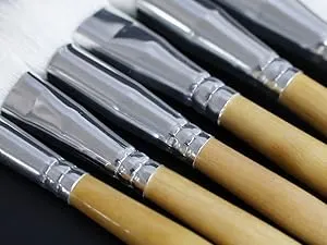 Gilding Brush Set, Versatile Goat Hair Blending Mop Brushes for Acrylic Painting
