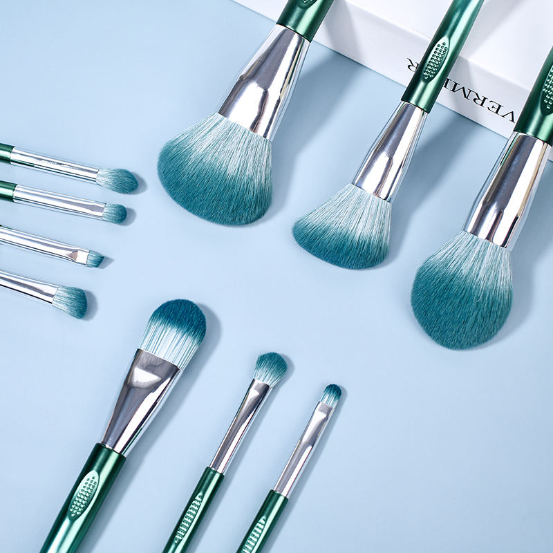 10pcs New Fashion Cosmetic Brush Set Wholesale Makeup Brush Set Powder Blusher Foundation Eyeshadow Eyebrow Concealer Lip Makeup