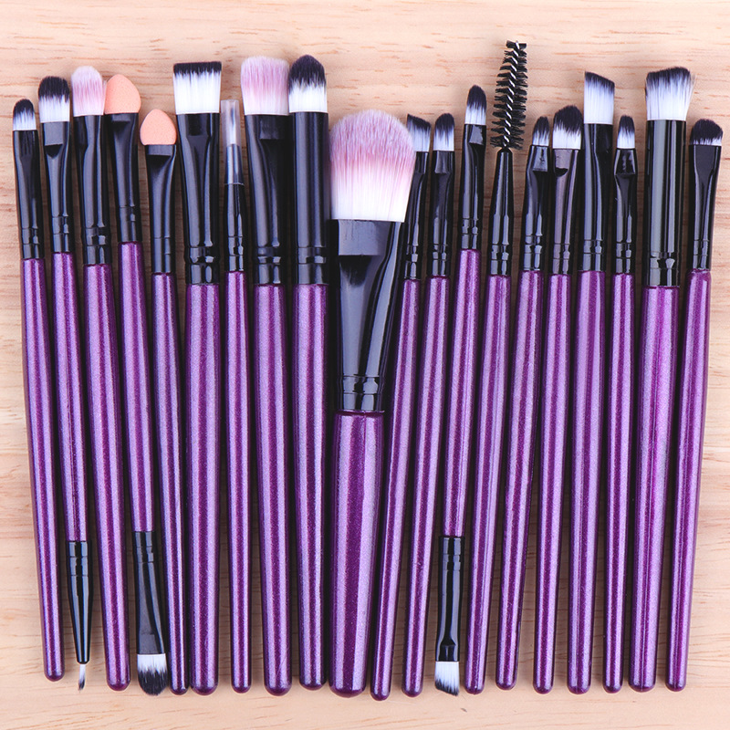 High Quality 20 Pcs Makeup Brush Set Private Label Wholesale Eyeshadow Tool Face Concealer Blush