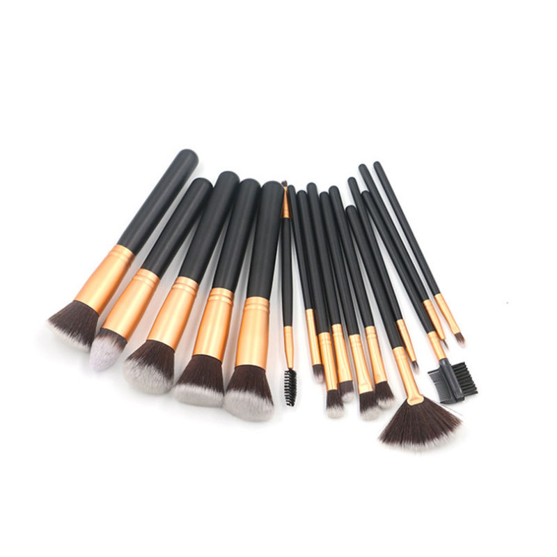 New Arrival 16 Pcs Cosmetic Tools Synthetic Hair Powder Makeup Brush Set