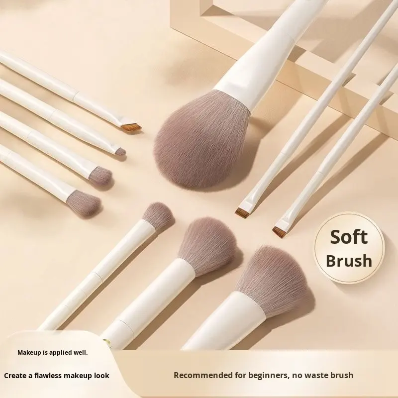 Customizable Professional Vegan High Quality Brush Flat Makeup Foundation Brush Set Concealer Eyeliner Private Label for Lips