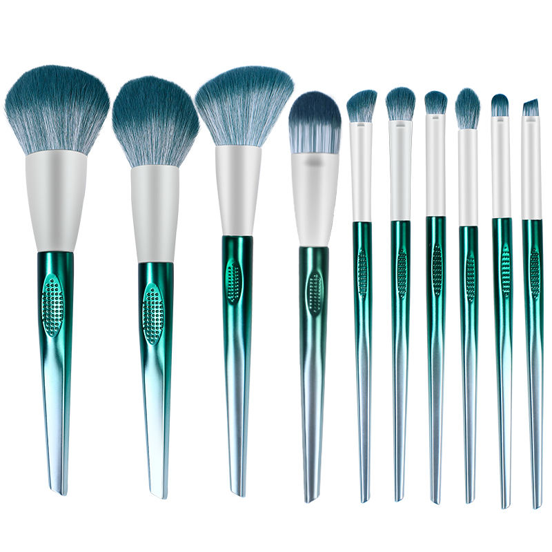 10pcs New Fashion Cosmetic Brush Set Wholesale Makeup Brush Set Powder Blusher Foundation Eyeshadow Eyebrow Concealer Lip Makeup
