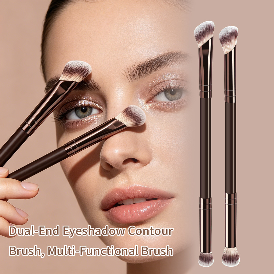 European American Cross-border Dual-head Makeup Brush Set Cushion Foundation Loose Powder Brushes 17-piece Zhejiang-made Beauty