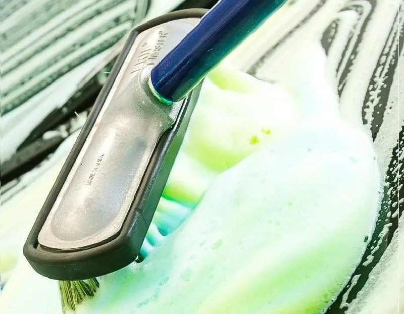 PVC Material Car Wash Brush Natural Soft Hog's Hair Bristle Hair Brush