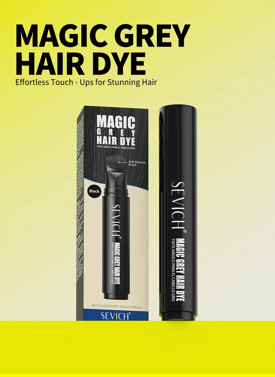 Magic Grey Hair Concealer Dye Color Brush Pen
