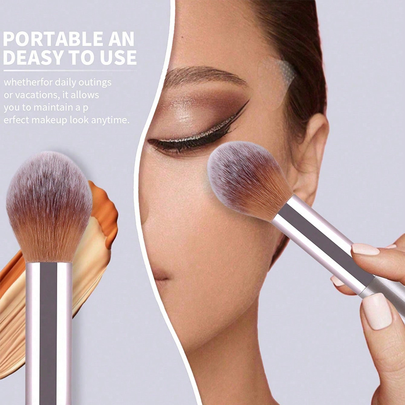 14PCS Metal Handle Synthetic Fibre Bristles Makeup Brush Set Full-face &amp; Eye Brushes Customizable Brand High-end Beauty Tools