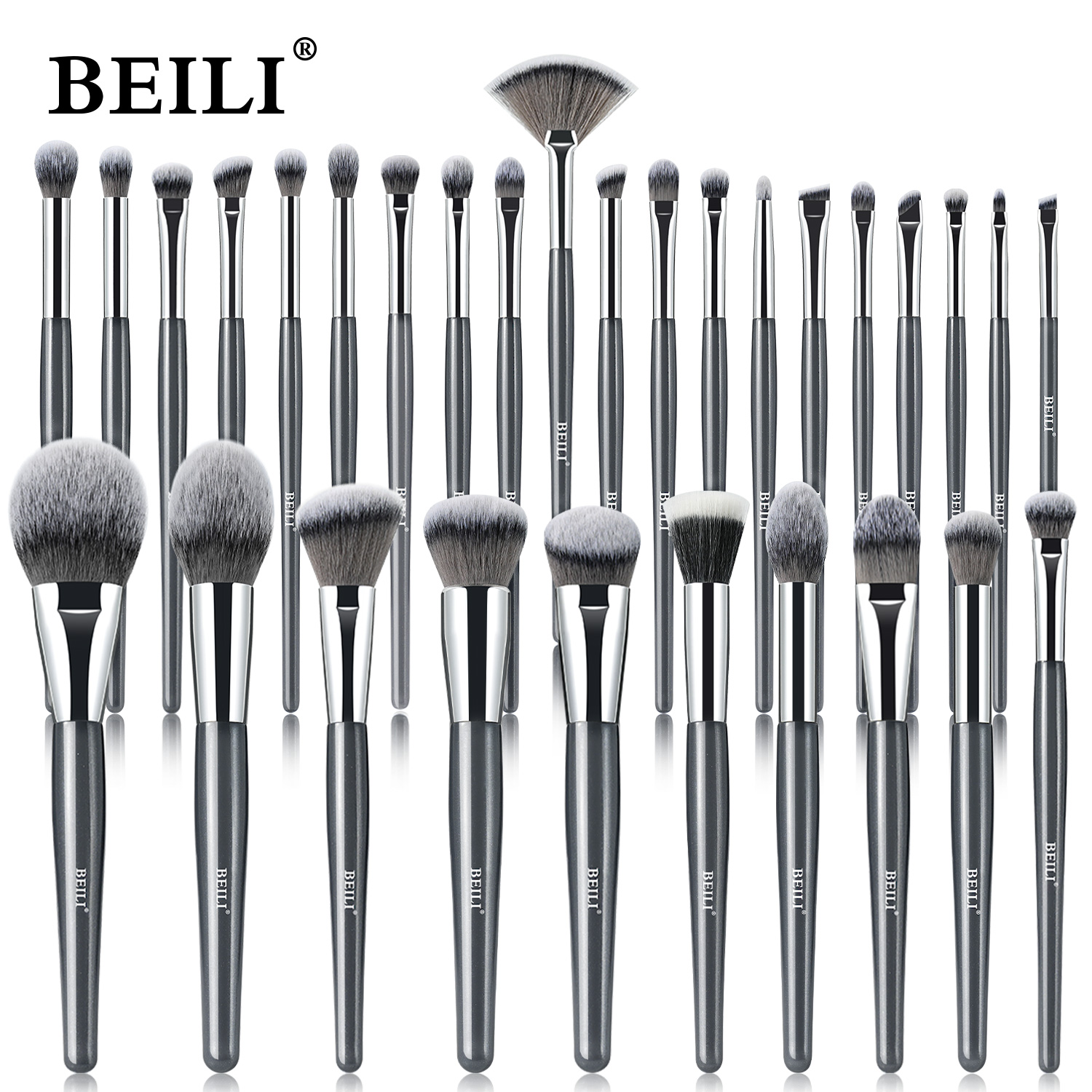 Hot Sale Cosmetics Brushes Set Private Label Synthetic Hair Luxury Professional 30PCS Powder Cosmetic Makeup Brush Sets