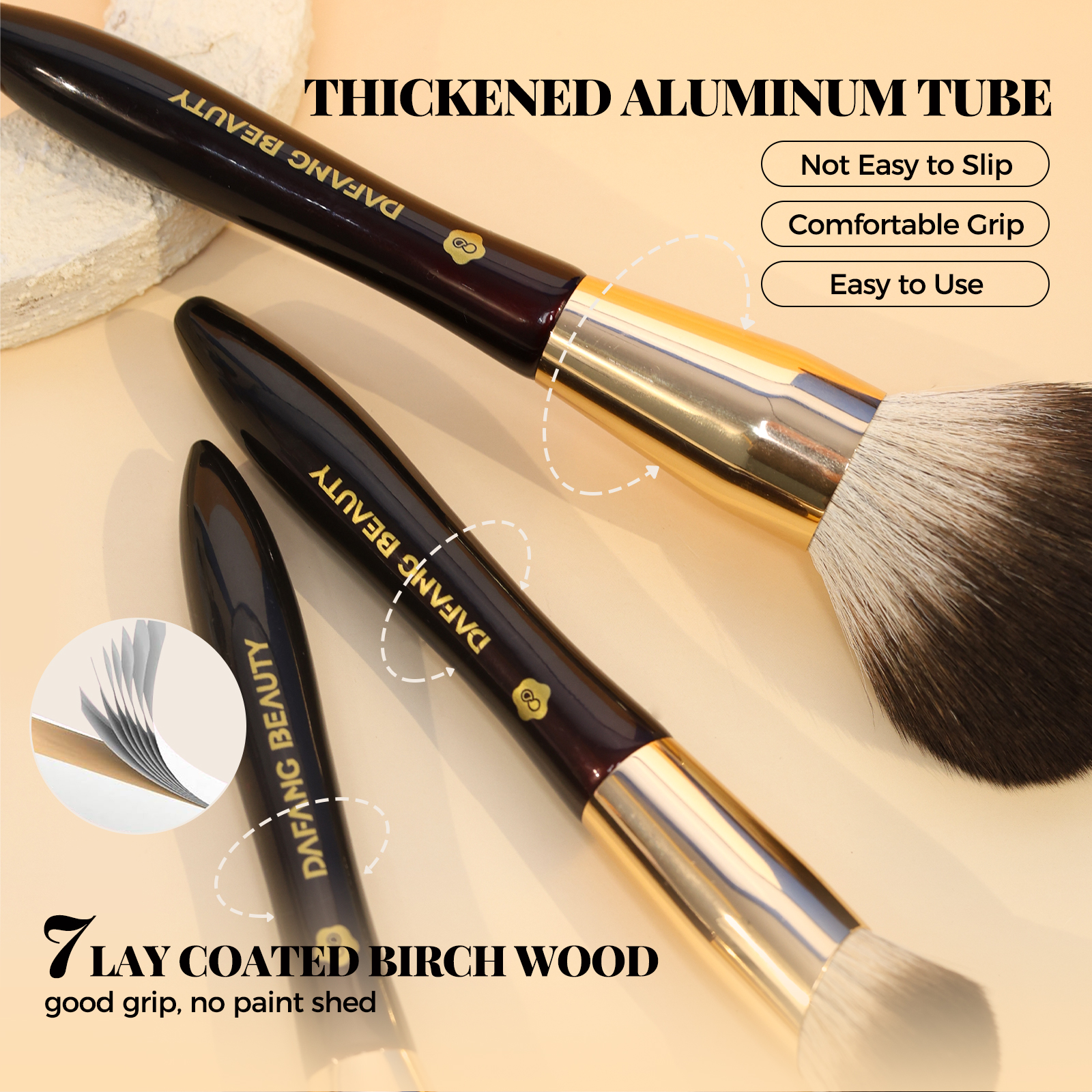 2025 Hot Selling Deep Burgundy Private Label Wooden Vegan Travel Luxury High Quality Custom Professional 12Pcs Makeup Brush Set