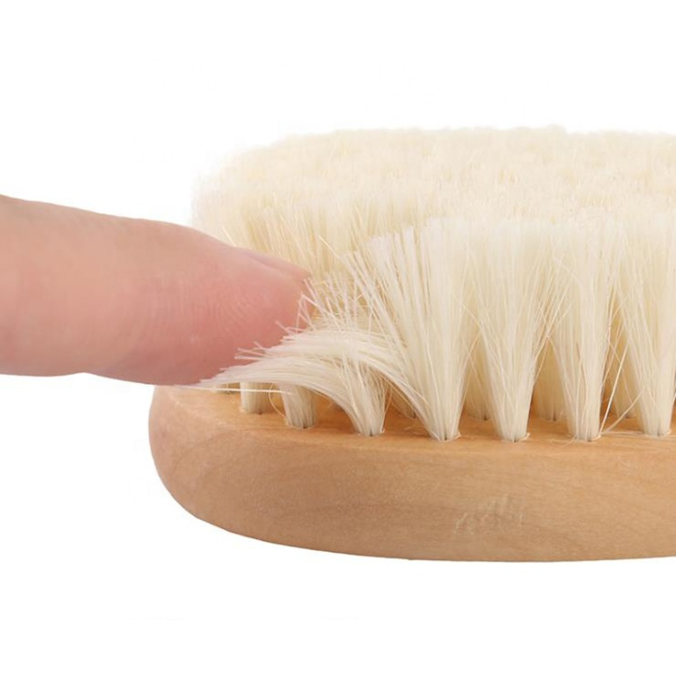Custom Natural Wool Brush Wooden Baby Hair Brush, High Quality Brushes Set Newborns Gift