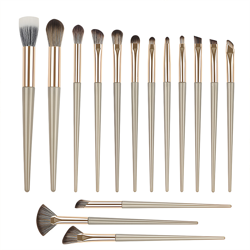 Wholesale 15-Piece Facial Makeup Brush Set Powder Blending Concealing Nose Contouring Brush Eye Shadow Applicator Beauty Tools