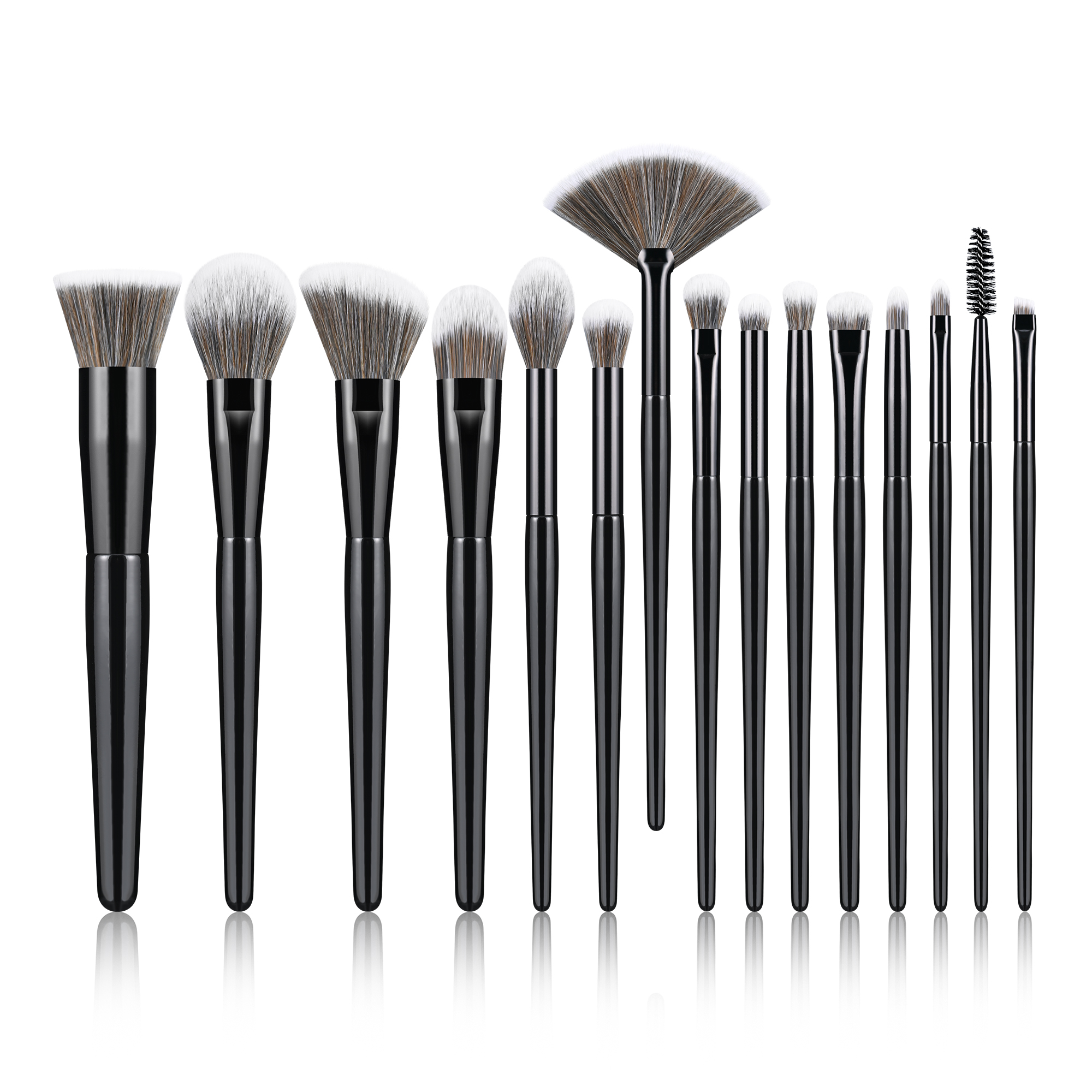 BEIYALI Hot Sale Customized Private Label Synthetic Hair Luxury Professional Wholesale Foundation Cosmetic Makeup Brush Sets